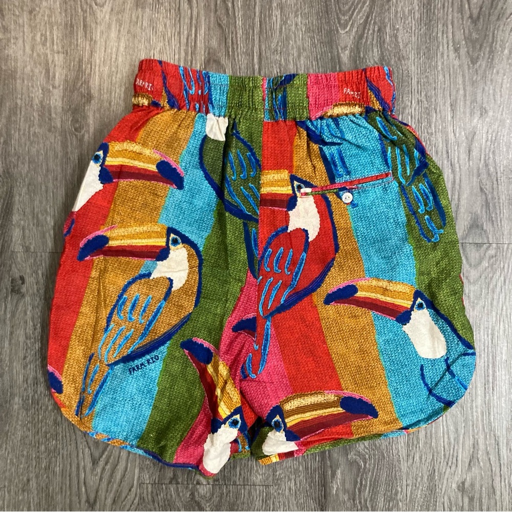 Colorful Toucan Print Women’s Drawstring Shorts - Picture 3 of 3
